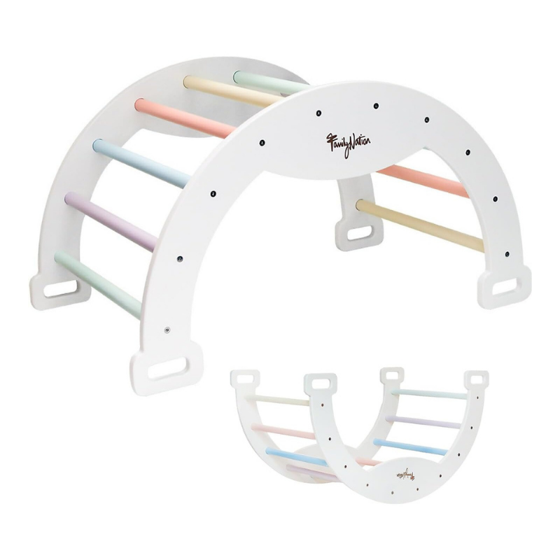 Family Nation - Arco Montessori Rainbow per equilibrio e agilità - Cotton Candy