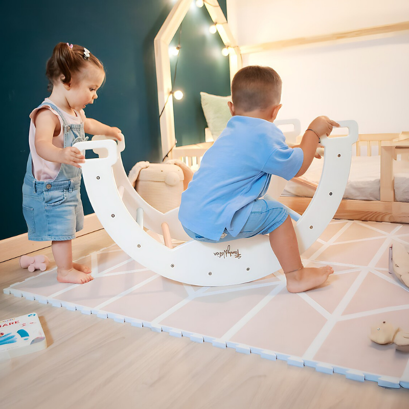 Family Nation - Arco Montessori Rainbow per equilibrio e agilità - Cotton Candy