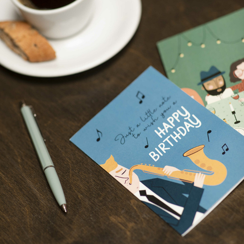 Spira of Sweden - Biglietto di auguri con busta - Harry