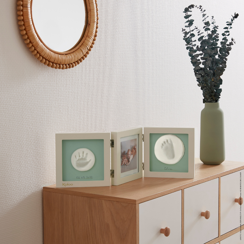Kaloo - Cofanetto Regalo Cornice porta-foto e impronte