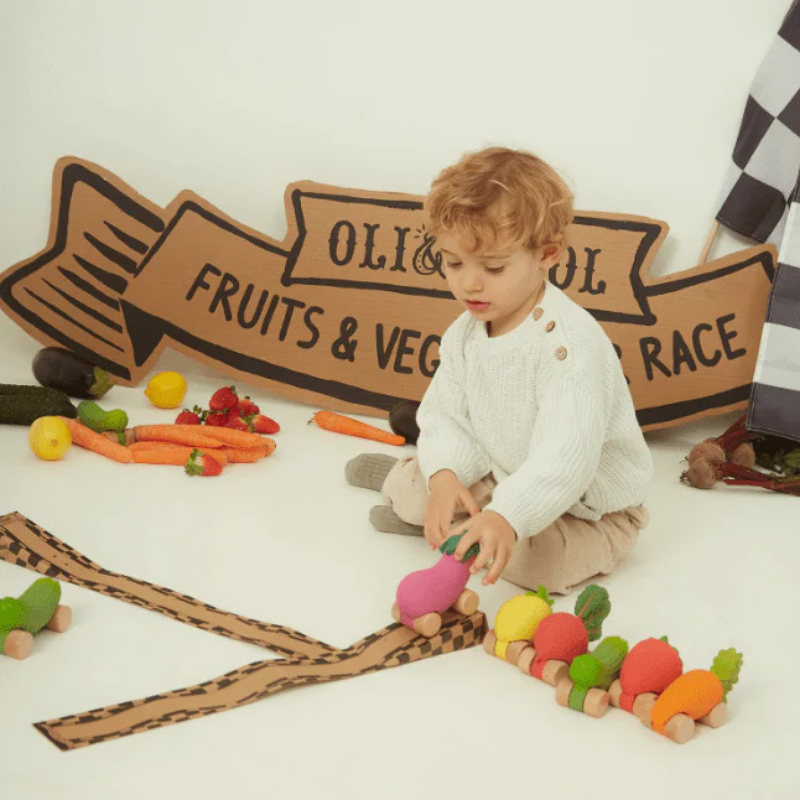 Oli&Carol - Macchinina - Emma The Eggplant Baby Car - Melanzana