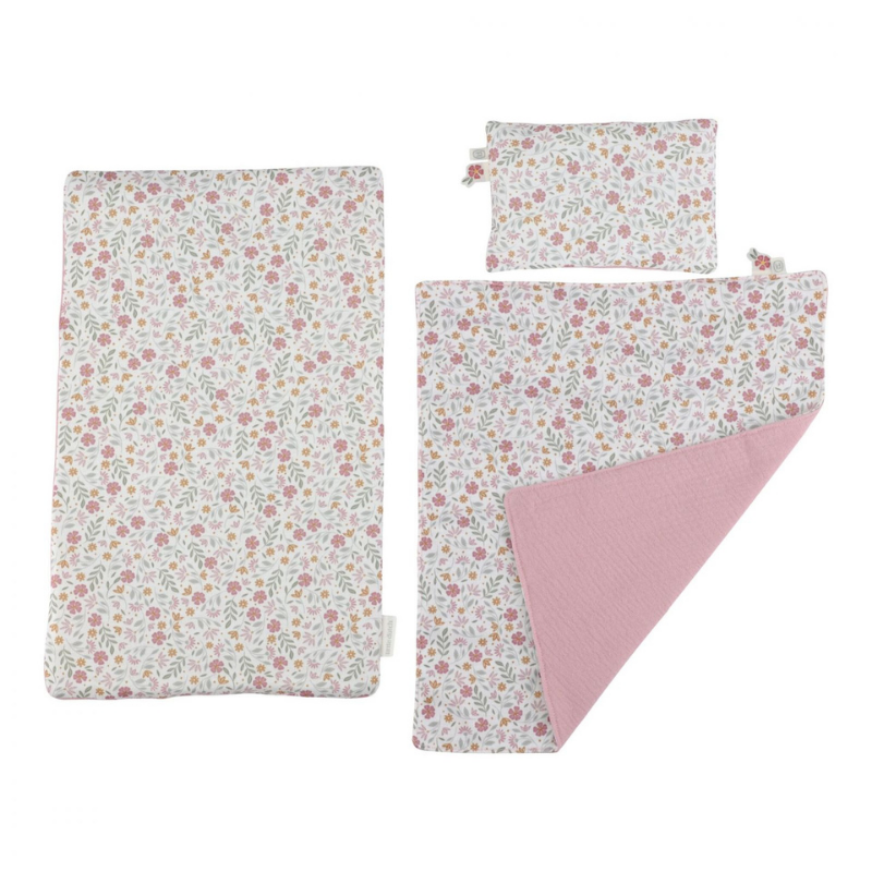 Little Dutch - Lettino per le bambole con set coperta e cuscino - Essentials