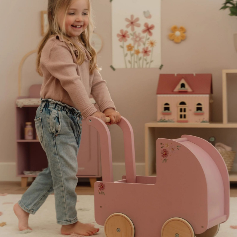 Little Dutch - Carrozzina per bambole in legno - Essentials