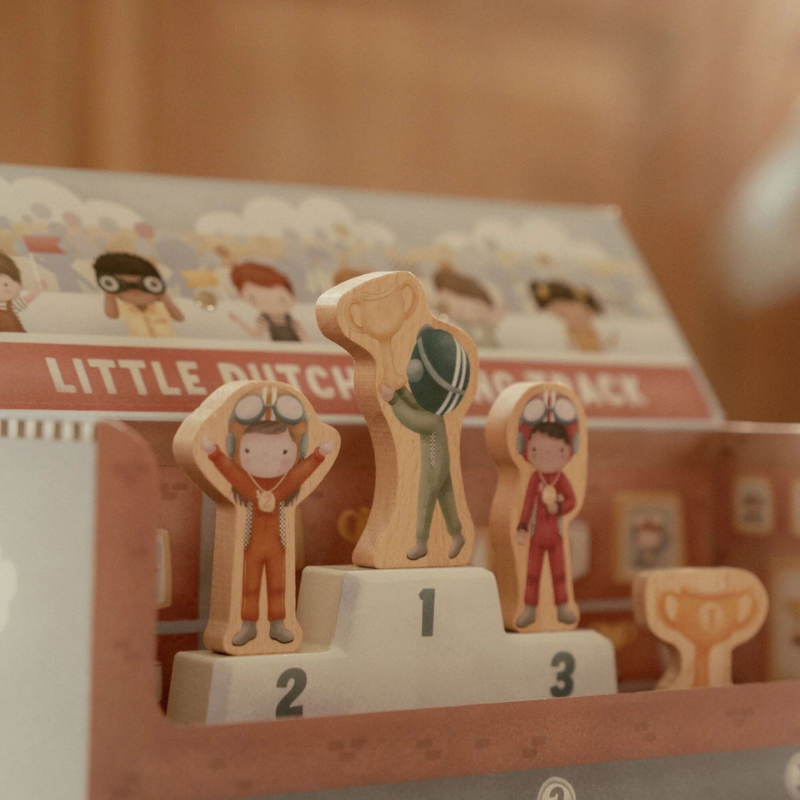 Little Dutch - Valigetta portatile Set gara macchinine - Essentials