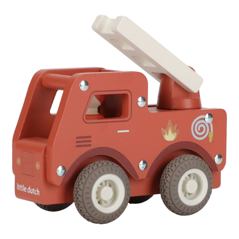 Little Dutch - Camion dei Pompieri e Vigili del Fuoco con personaggio - Essentials