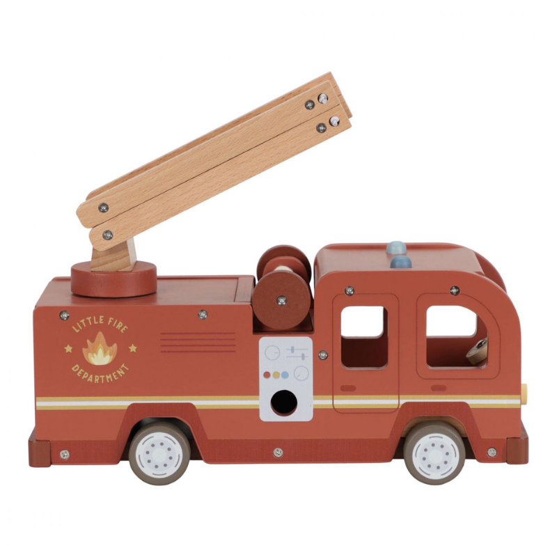 Little Dutch - Camion dei Pompieri e Vigili del Fuoco Grande con personaggi - Essentials