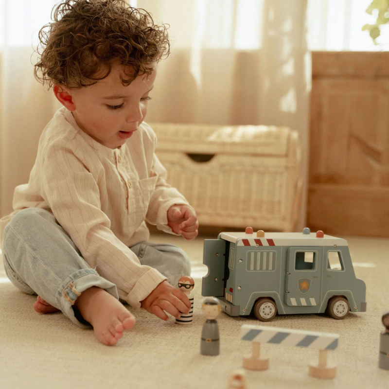 Little Dutch - Macchina della Polizia Grande con personaggi - Essentials