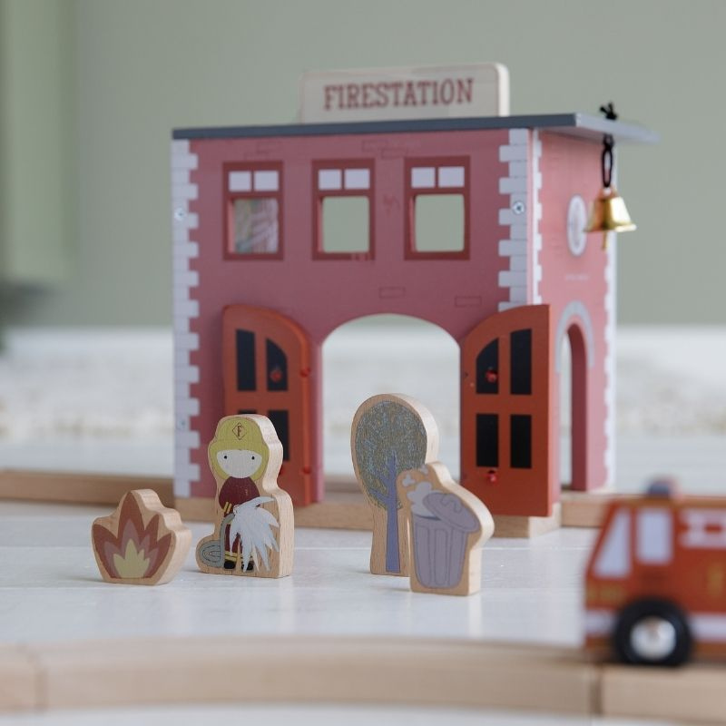 Little Dutch - Caserma Pompieri e Vigili del fuoco - Railway Set (Espansione)