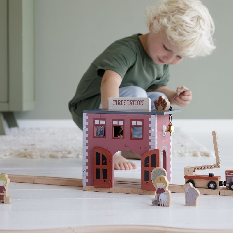 Little Dutch - Caserma Pompieri e Vigili del fuoco - Railway Set (Espansione)