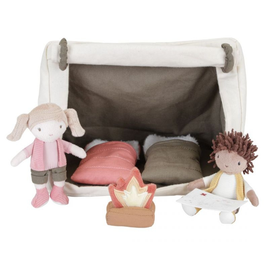 Little Dutch - PlaySet Campeggio - Jake e Anna con bambole morbide e accessori