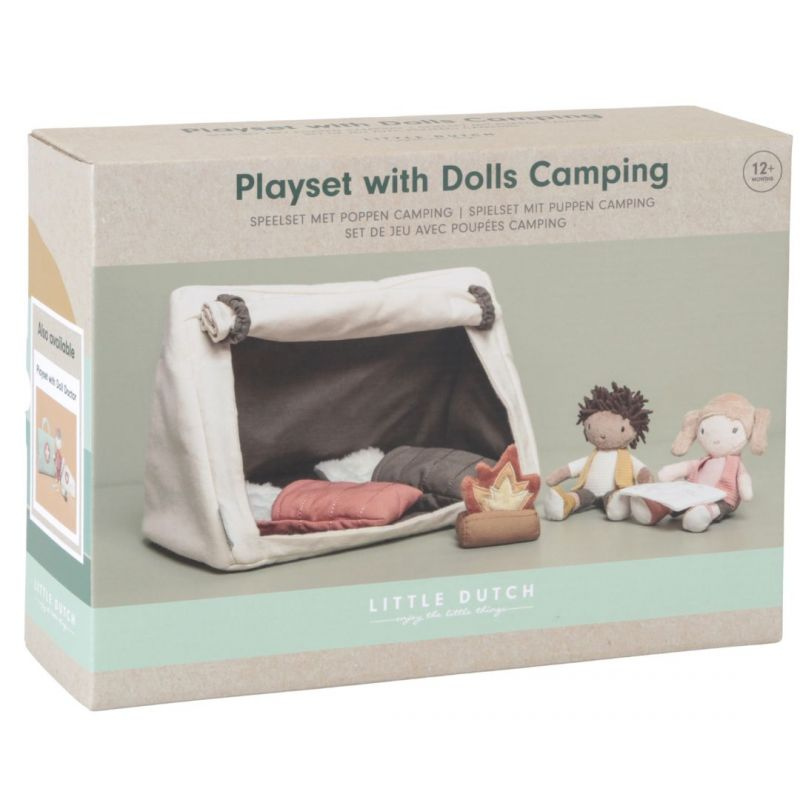 Little Dutch - PlaySet Campeggio - Jake e Anna con bambole morbide e accessori