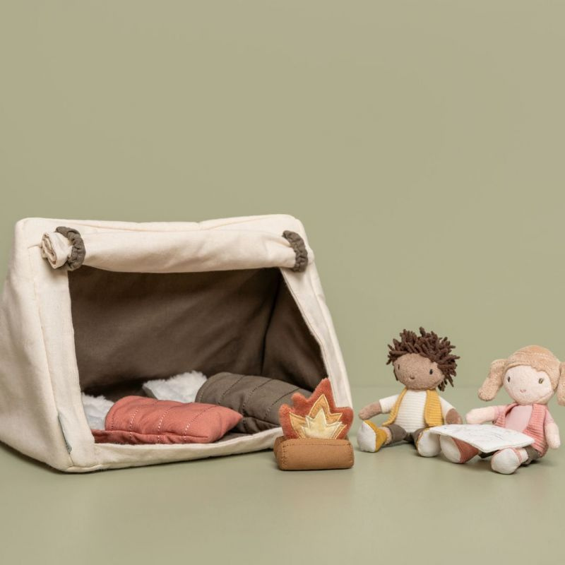 Little Dutch - PlaySet Campeggio - Jake e Anna con bambole morbide e accessori