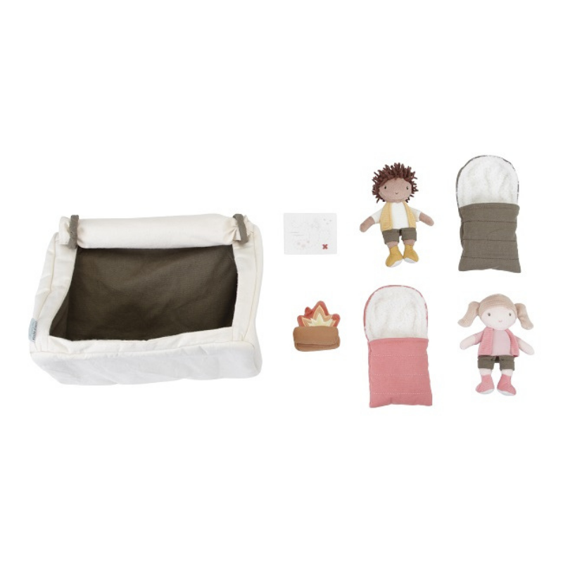Little Dutch - PlaySet Campeggio - Jake e Anna con bambole morbide e accessori