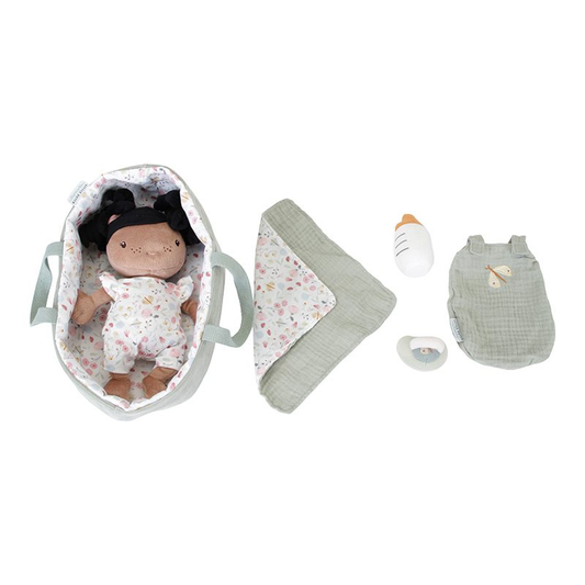 Little Dutch - Evi - Set babycare con bambola morbida culla e accessori