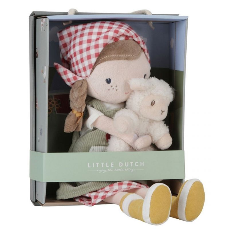 Little Dutch - Rosa - olandese con pecorella bambola morbida 35cm