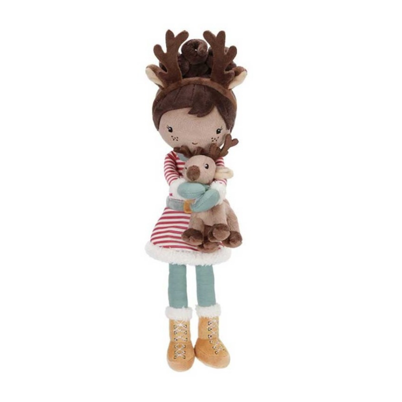 Little Dutch - Evi con renna - bambola morbida 35cm - Natale