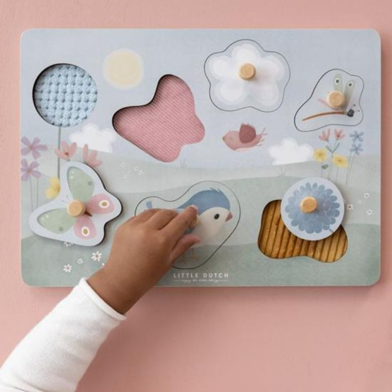 Little Dutch - Puzzle tattile - Flowers & Butterflies