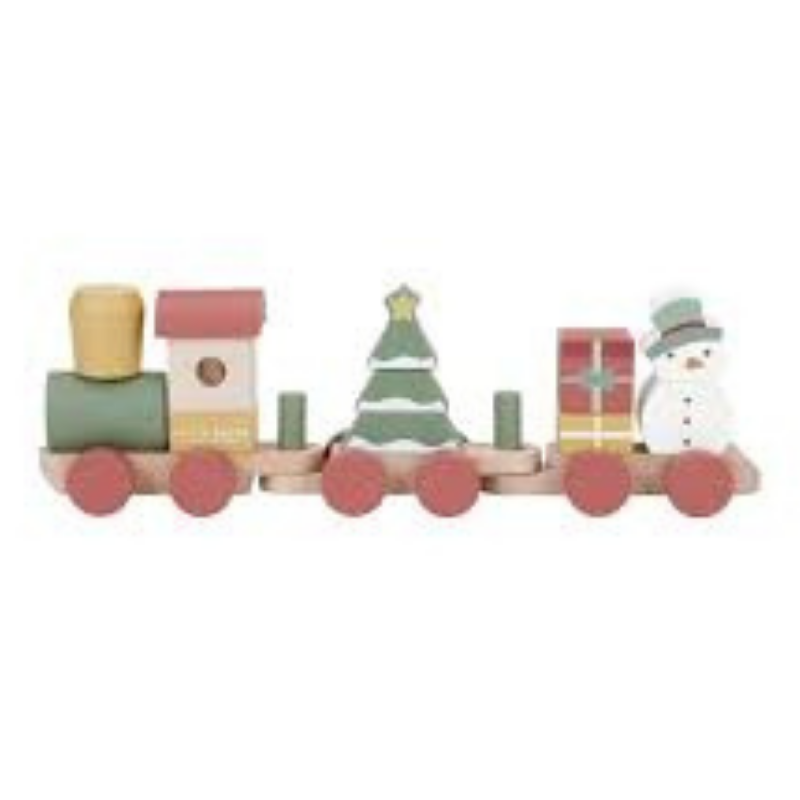 Little Dutch - Trenino puzzle impilabile - Natale