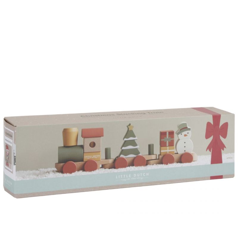 Little Dutch - Trenino puzzle impilabile - Natale