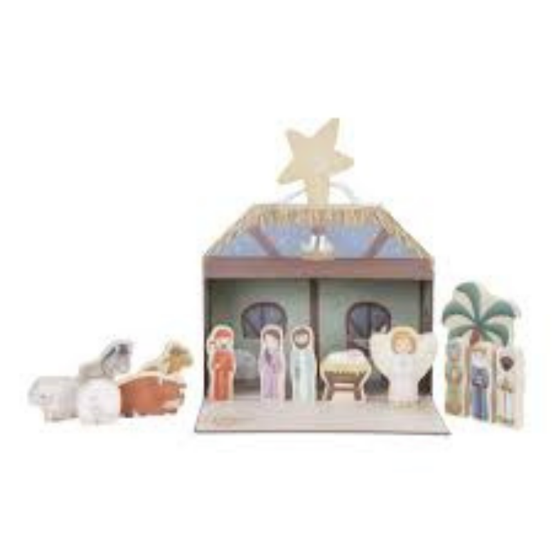Little Dutch - Presepe in Legno con Valigetta - Natale