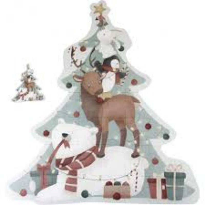 Little Dutch - Maxi Puzzle XL Albero di Natale 35 Pezzi - Natale