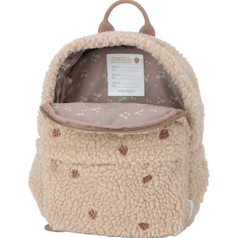 Little Dutch - Zainetto Teddy con Pelo Forest Friends