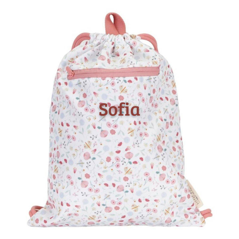 Little Dutch - Sacchetta con Lacci in PET riciclato - Flowers & Butterflies