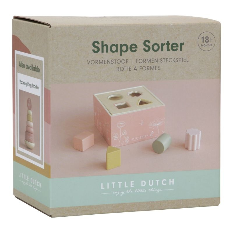 Little Dutch - Cubo con forme ad incastro - Rosa