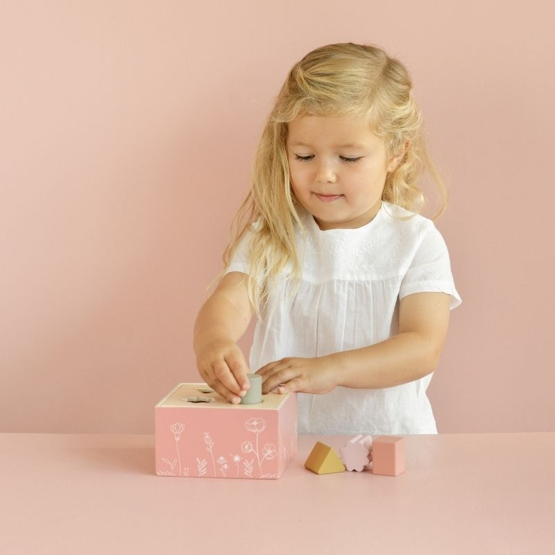 Little Dutch - Cubo con forme ad incastro - Rosa