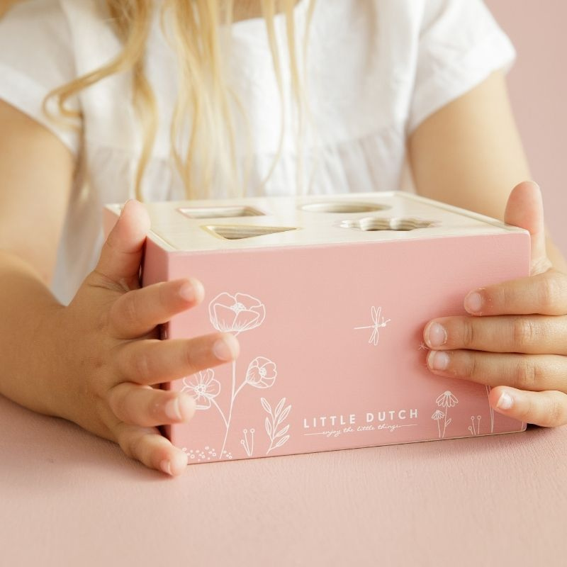 Little Dutch - Cubo con forme ad incastro - Rosa