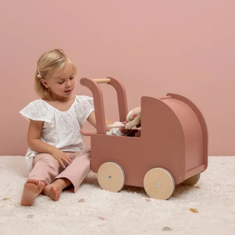 Little Dutch - Carrozzina per bambole in legno FSC