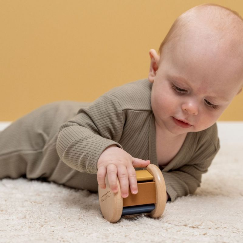 Little Dutch - Sonaglio in Legno Roller Rattle - Vintage