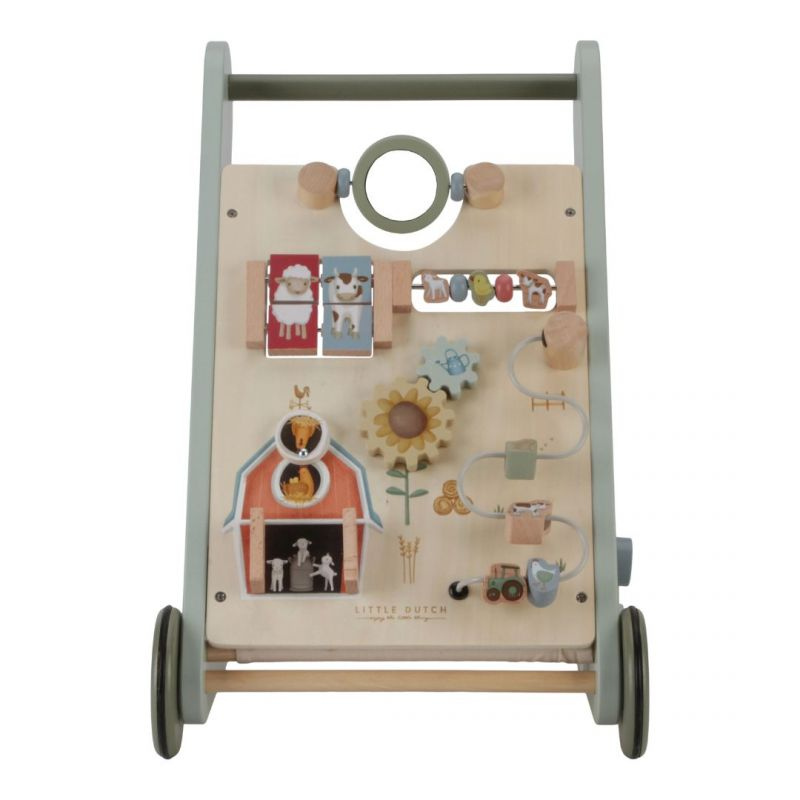 Little Dutch - Baby walker Pirmipassi multi-attività - Little Farm