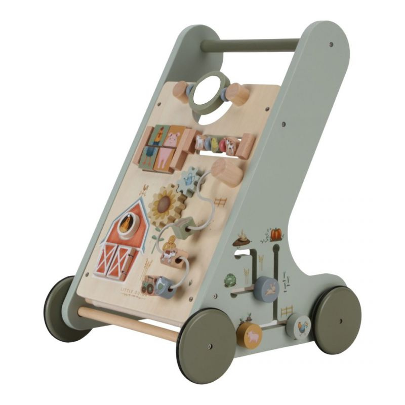 Little Dutch - Baby walker Pirmipassi multi-attività - Little Farm