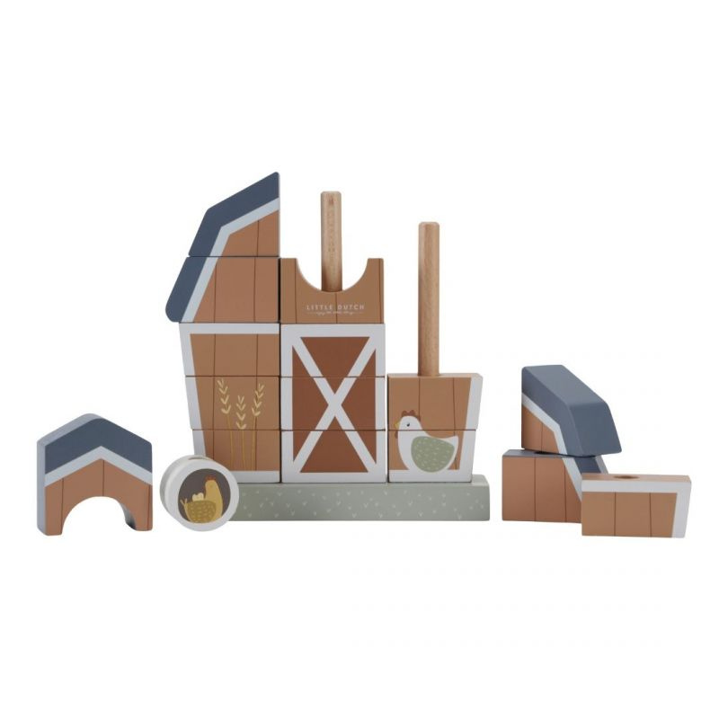 Little Dutch - Puzzle impilabile Fattoria - Little Farm