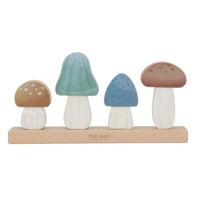 Little Dutch - Puzzle impilabile Funghi - Forest Friends