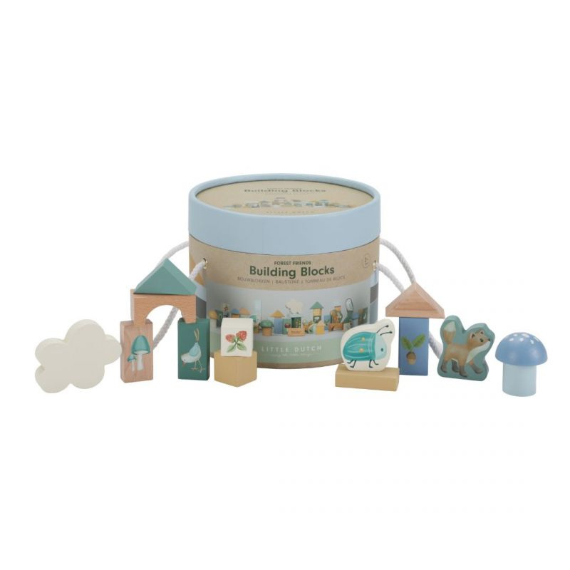 Little Dutch - Building Blocks - blocchi da costruzione in legno - Forest Friends