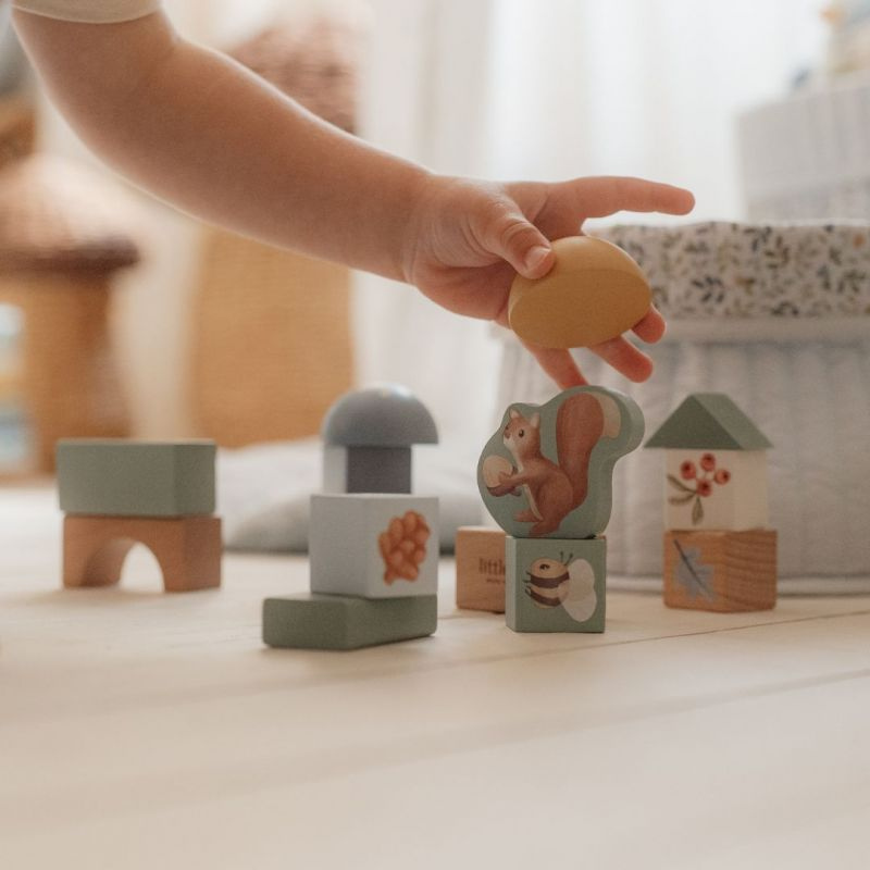 Little Dutch - Building Blocks - blocchi da costruzione in legno - Forest Friends