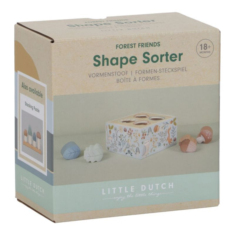 Little Dutch - Cubo con forme ad incastro - Forest Friends