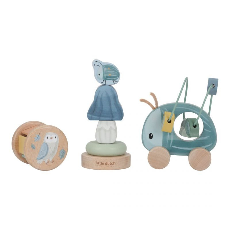 Little Dutch - Gift box - 3 pcs giochi in legno - Forest Friends