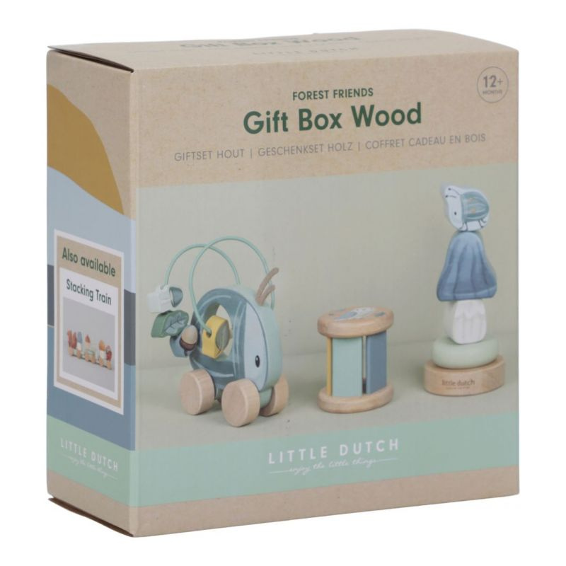 Little Dutch - Gift box - 3 pcs giochi in legno - Forest Friends
