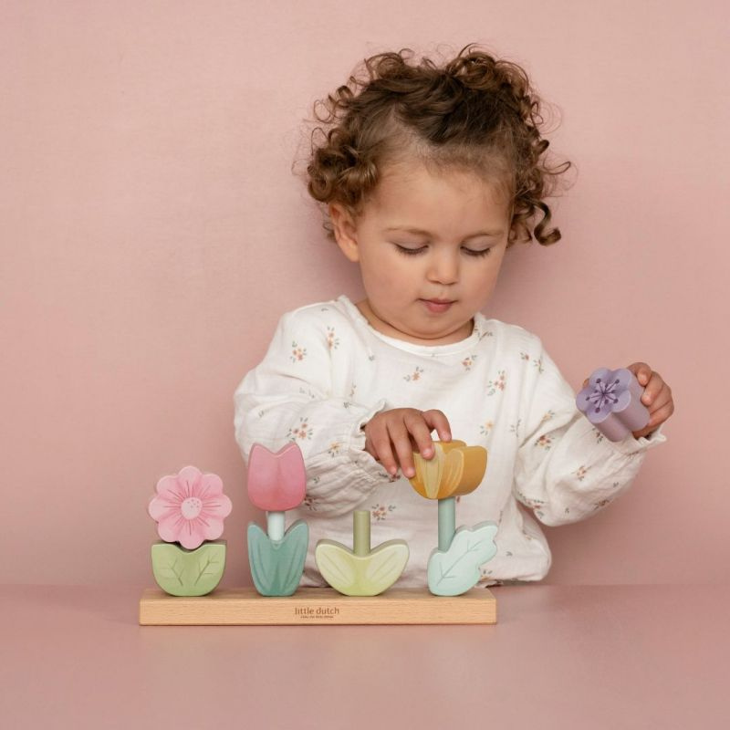 Little Dutch - Puzzle impilabile Fiori - Fairy Garden