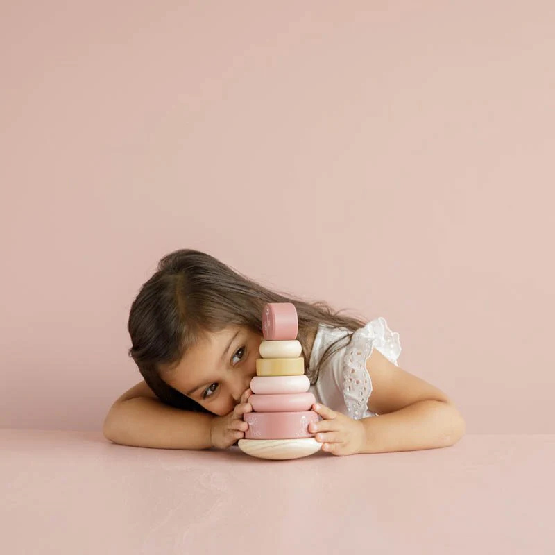 Little Dutch - Rocking ring stacker - anelli da impilare - Rosa