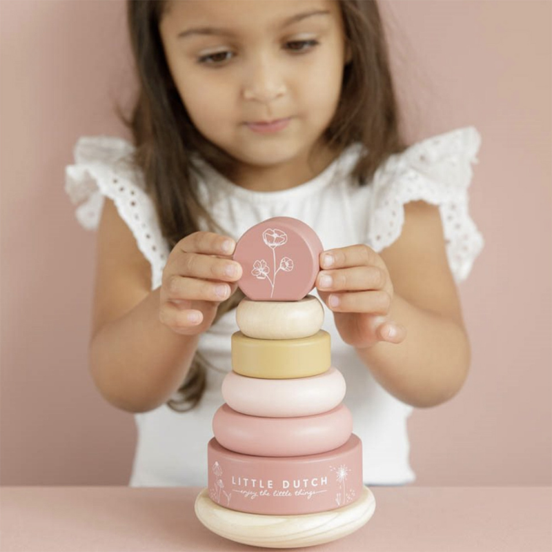 Little Dutch - Rocking ring stacker - anelli da impilare - Rosa