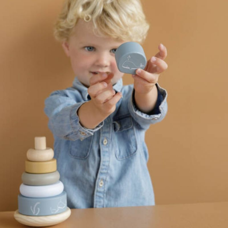 Little Dutch - Rocking ring stacker - anelli da impilare - Blu