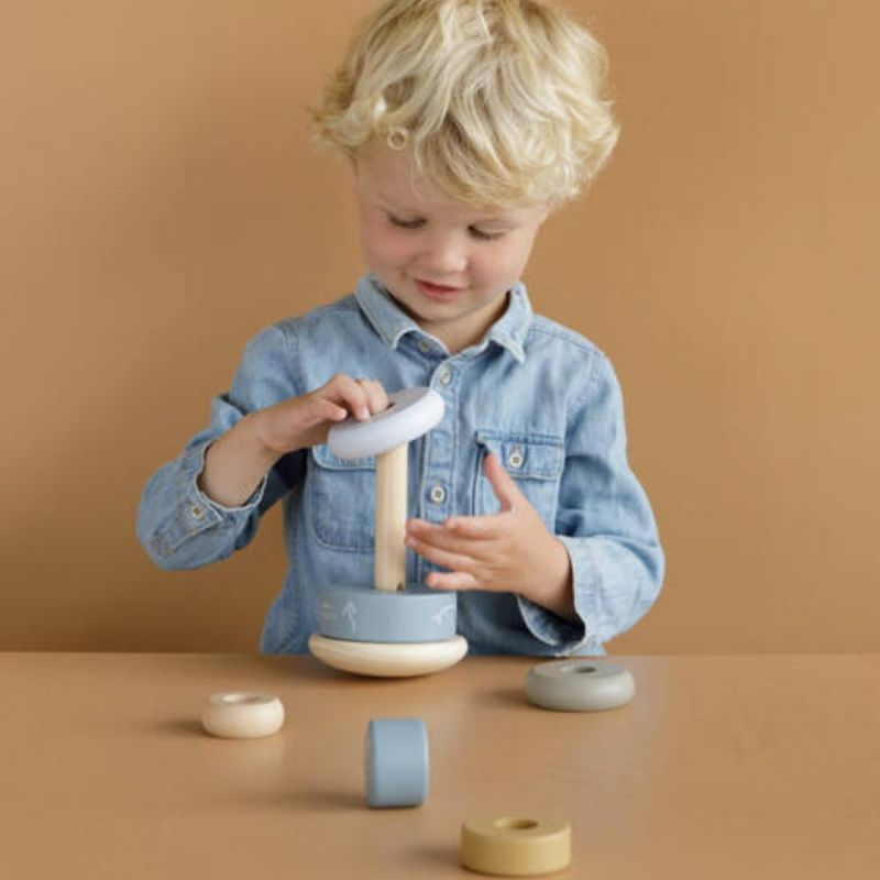 Little Dutch - Rocking ring stacker - anelli da impilare - Blu