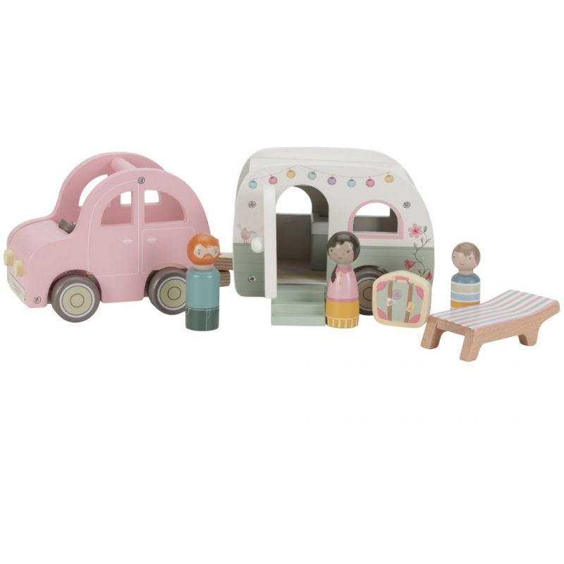 Little Dutch - Macchina con Roulotte e Personaggi - Campeggio