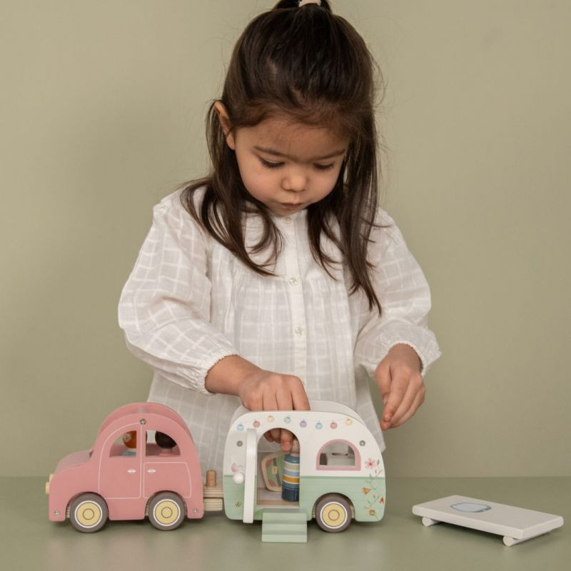 Little Dutch - Macchina con Roulotte e Personaggi - Campeggio