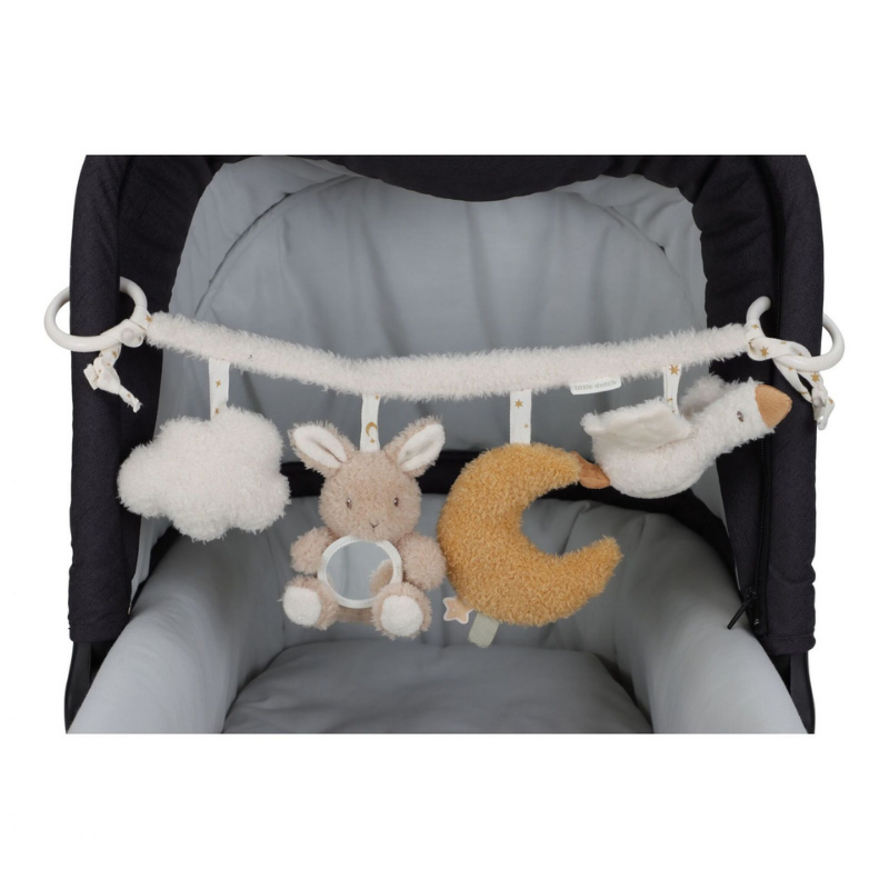 Little Dutch - Gioco multi attività da passeggino - bianco - Newborn Naturals
