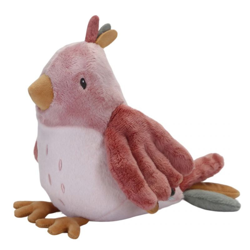 Little Dutch - Morbido Peluche - Uccellino Olivia - 20cm Flowers & Butterflies